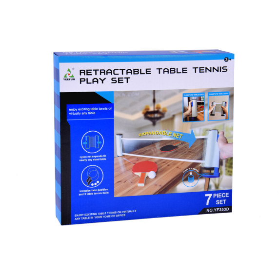 Set portabil pentru tenis de masă - Inlea4Fun TABLE TENNIS PLAY SET