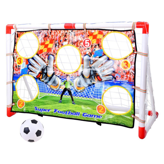 Focikapu edzőlyukakkal 120x78 cm Inlea4Fun SOCCER GOAL SET