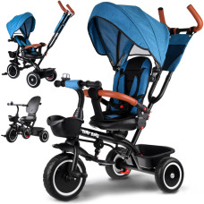 Trojkolka Tiny Bike 3 v 1 Inlea4Fun - tmavomodrá - 