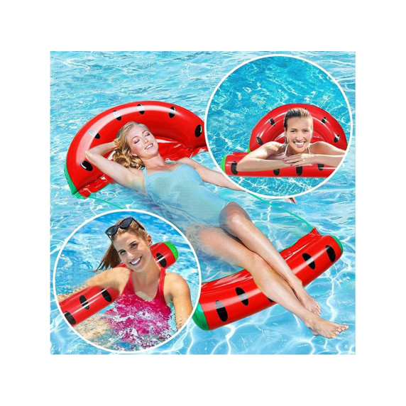 Lehátko do vody 125 x 66 cm Inlea4Fun SP0757 - melón