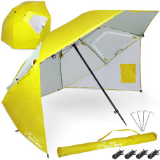 Plážový slnečník 240 cm UPF 50+ Ibiza Para Sole - žltý - 