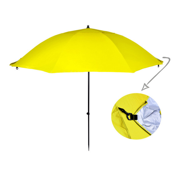 Plážový slnečník 240 cm UPF 50+ Ibiza Para Sole - žltý