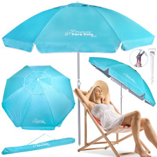 Plážový slnečník 240 cm UPF 50+ Chalkidiki Para SoleSun - modrý - 