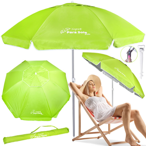 Strand napernyő 240 cm UPF 50+ Chalkidiki Para SoleSun - Zöld