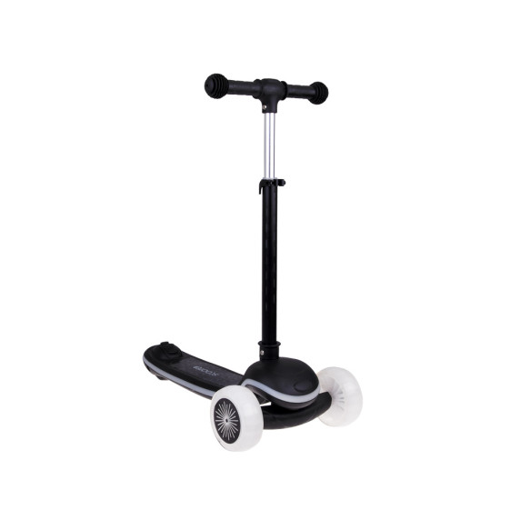 Balančná kolobežka 3-kolesová so zvukovými a svetelnými efektmi SCOOTER - čierna