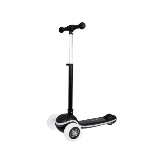 Balančná kolobežka 3-kolesová so zvukovými a svetelnými efektmi SCOOTER - čierna