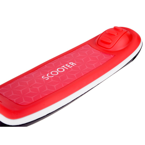 Balančná kolobežka 3-kolesová so zvukovými a svetelnými efektmi SCOOTER - červená