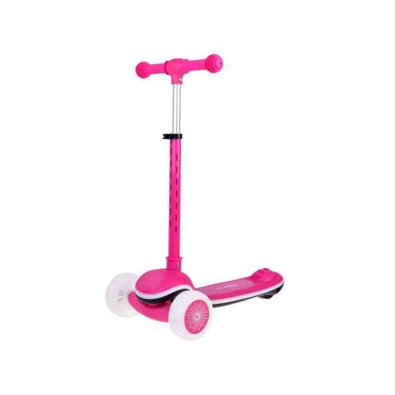 Balančná kolobežka 3-kolesová so zvukovými a svetelnými efektmi SCOOTER - ružová