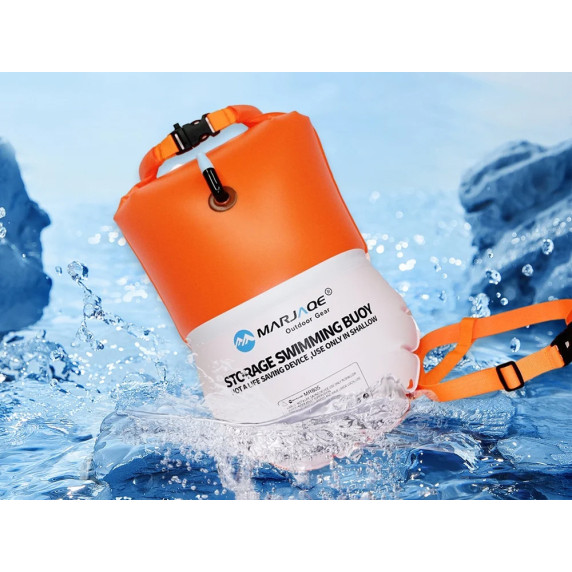 Felfújható biztonsági bója úszózsákhoz 10 literes STORAGE SWIMMING BUOY