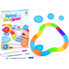 Spirográf készségfejlesztő rajzkészlet Inlea4Fun SPIRAL DESIGNER - 