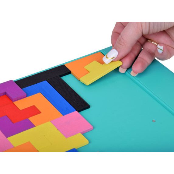 Vzdelávací set 3v1 LCD tabuľa, Tetris a karty pre učenie angličtiny DRAWING BOARD