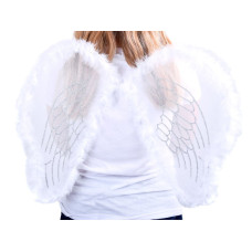 Aripi de înger alb 52 cm  - Inlea4Fun WINGS ZA0571 - 