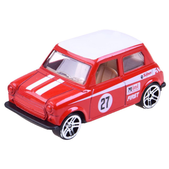 Set mașini retro de jucărie din metal - 12 buc - Inlea4Fun DIECAST METAL