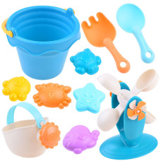 Set jucării pentru nisip cu găleată -  HUANGER Water Toys - 