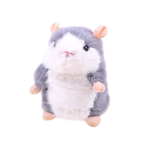 Hamster de pluș care interactiv amuzant - ZA3453 - alb- albastru