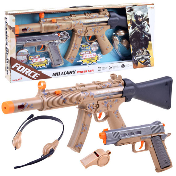 Játék puska és pisztoly Inlea4Fun FORCE MILITARY