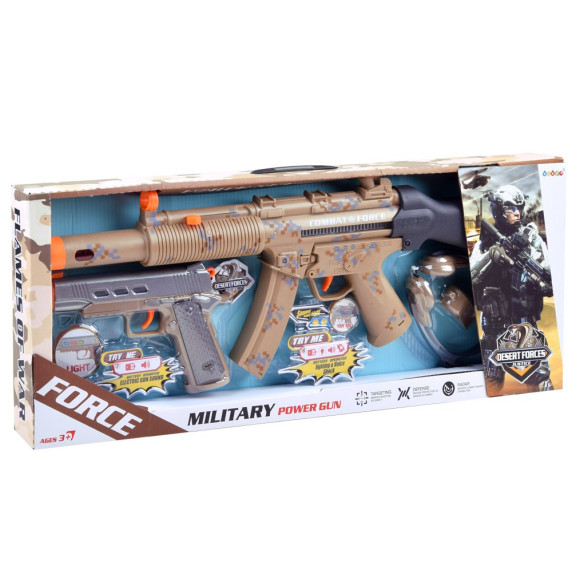 Játék puska és pisztoly Inlea4Fun FORCE MILITARY