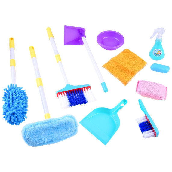 Játék takarítókocsi kiegészítőkkel Inlea4Fun CLEANING PLAYSET