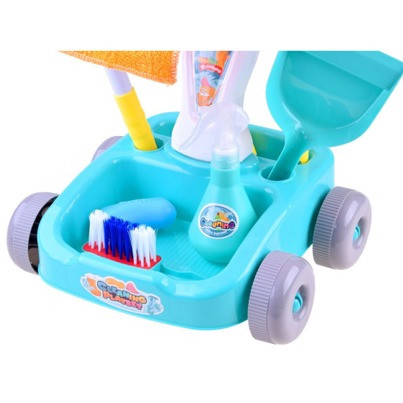 Játék takarítókocsi kiegészítőkkel Inlea4Fun CLEANING PLAYSET