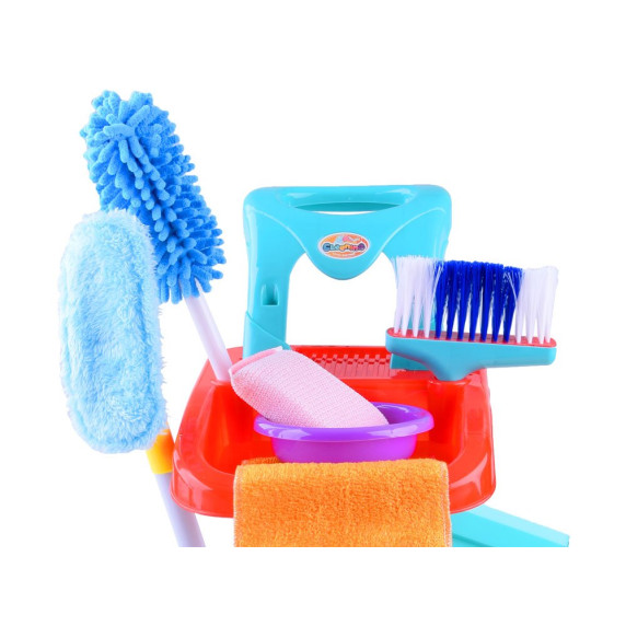 Játék takarítókocsi kiegészítőkkel Inlea4Fun CLEANING PLAYSET