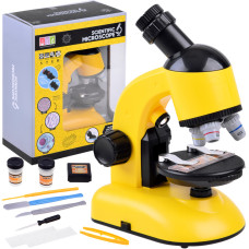 Microscop pentru copii cu accesorii - Inlea4Fun SCIENTIFIC MICROSCOPE  - Galben - 