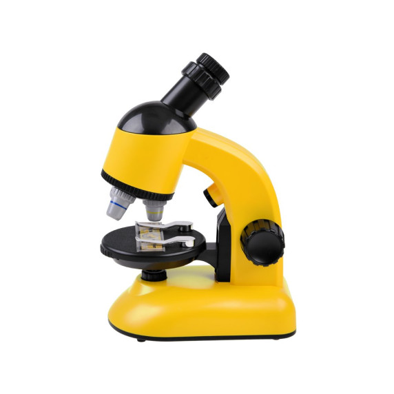 Microscop pentru copii cu accesorii - Inlea4Fun SCIENTIFIC MICROSCOPE  - Galben