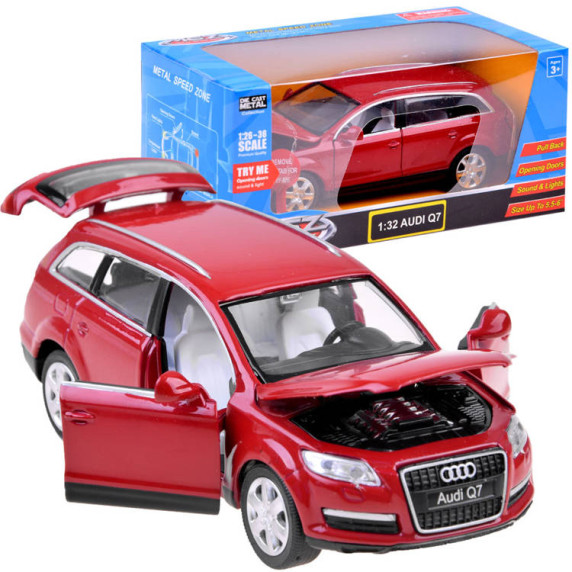 Kovové autíčko SUV Audi Q7 1:32 Inlea4Fun METAL SPEED ZONE