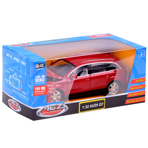 Kovové autíčko SUV Audi Q7 1:32 Inlea4Fun METAL SPEED ZONE