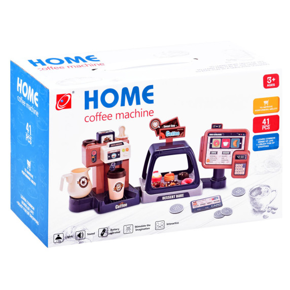 Kávovar s pokladňou a vitrínou Inlea4Fun HOME COFFEE MACHINE