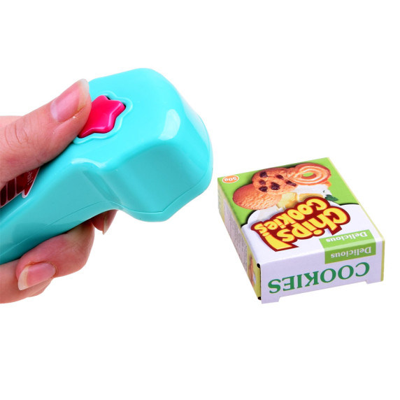 Detská pokladňa s váhou a čítačkou čiarových kódov Inlea4Fun LITTLE SHOPPING - ružová