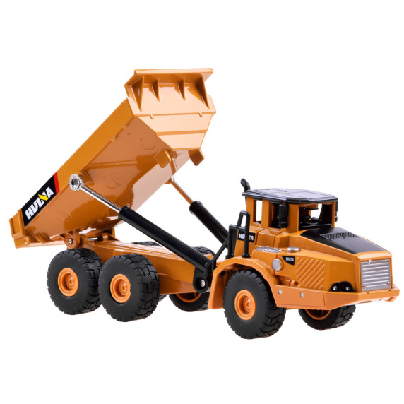 Set vehicul de constructii, basculantă + excavator - Inlea4Fun ARTICULATED TRUCK & EXCAVATOR