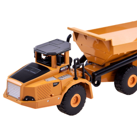 Set vehicul de constructii, basculantă + excavator - Inlea4Fun ARTICULATED TRUCK & EXCAVATOR