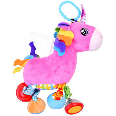 Jucărie cu zornăitoare - unicorn - 24 cm - Inlea4Fun - 