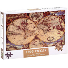 Puzzle Inlea4Fun 1000 darab - Világtérkép - 