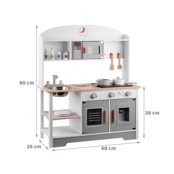 Nagy fa konyha gyerekeknek, tálaló ZA4126
