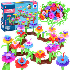 Set creativ pentru copii104 buc - Inlea4Fun GARDEN BUILDING TABLE - 