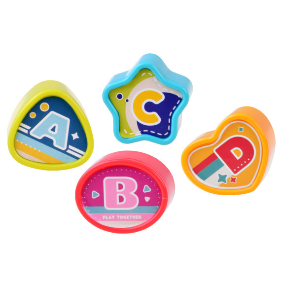 Cub educativ interactiv pentru copii - Inlea4Fun ACTIVITY CUBE BOX - albastru