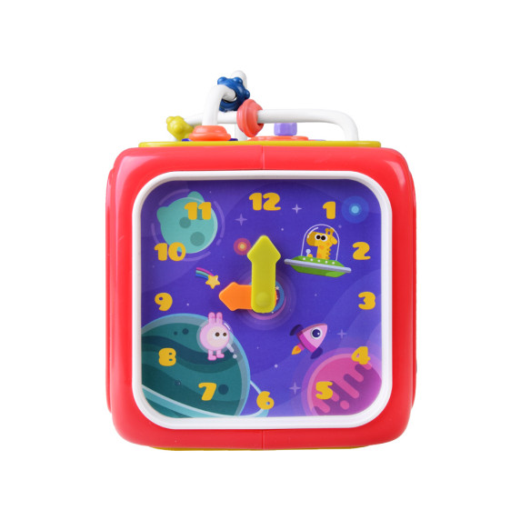 Cub educativ interactiv pentru copii - Inlea4Fun ACTIVITY CUBE BOX - roz