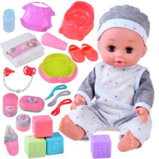 Interaktív játékbaba kiegészítőkkel Inlea4Fun DELUXE LOVELY DOLL - 