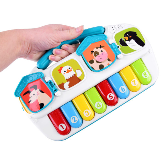 Interaktív játék zongora Inlea4Fun BABY MUSICAL PIANO