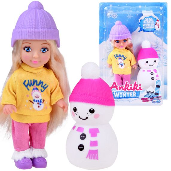 Păpusa Ankiki cu om de zăpadă - Inlea4Fun ANKIKI WINTER