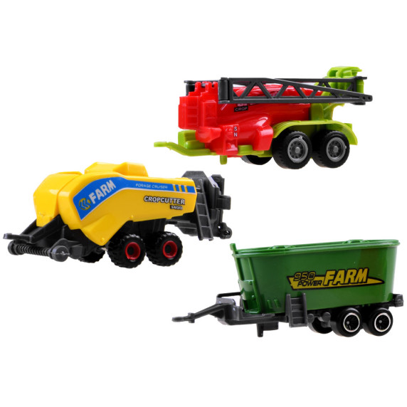 Farm játék készlet mezőgazdasági gépekkel Inlea4Fun FARM TRACTOR SET