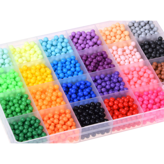 Set mărgele cu 24 culori - Inlea4Fun WATER-SPRAYING MAGIC BEADS