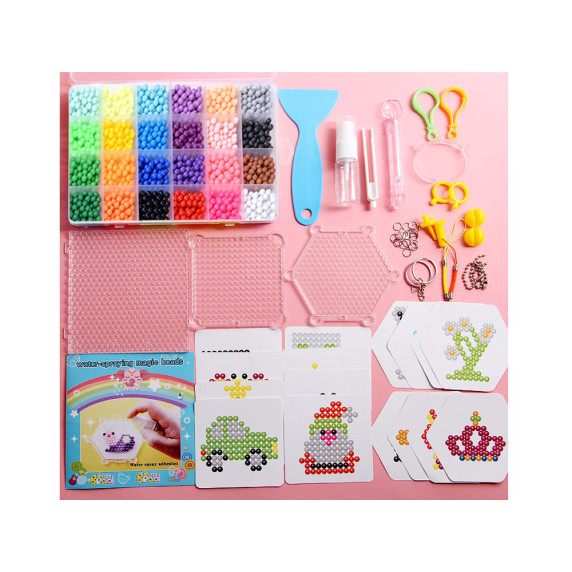 Set mărgele cu 24 culori - Inlea4Fun WATER-SPRAYING MAGIC BEADS