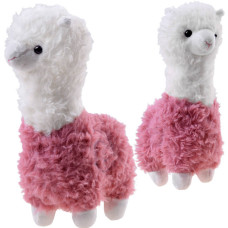 Jucărie de pluș pufoasă alpaca 28cm Inlea4fun - roz - 