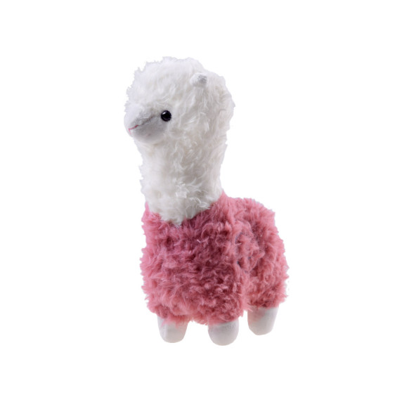 Jucărie de pluș pufoasă alpaca 28cm Inlea4fun - roz