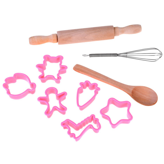 Șorț de bucătărie pentru copii - Inlea4Fun KITCHEN SET ZA4421 -  13 accesorii