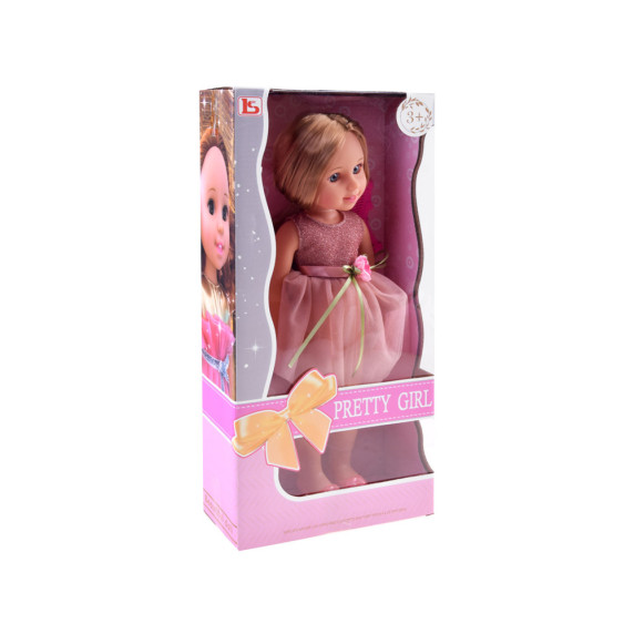 Játékbaba koktélruhában 36 cm Inlea4Fun PRETTY GIRL