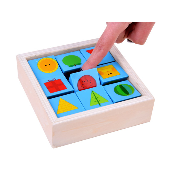 Logikai kirakó játék puzzle fakockák  Inlea4Fun TUMBLE PAIRING