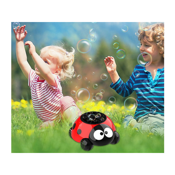 Buborékfújó katicabogár fényhatással ZA4451